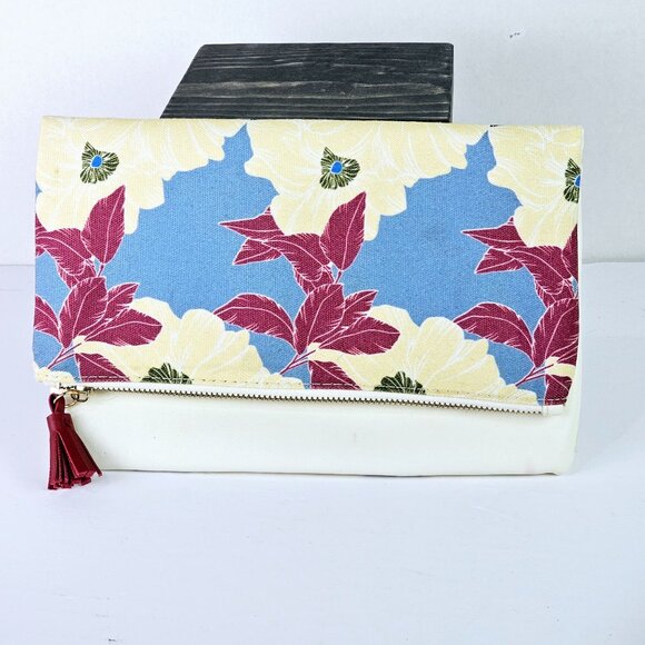 Rachel Polly Fab Fit Fun Floral Foldable Clutch Handbag - Picture 2 of 5